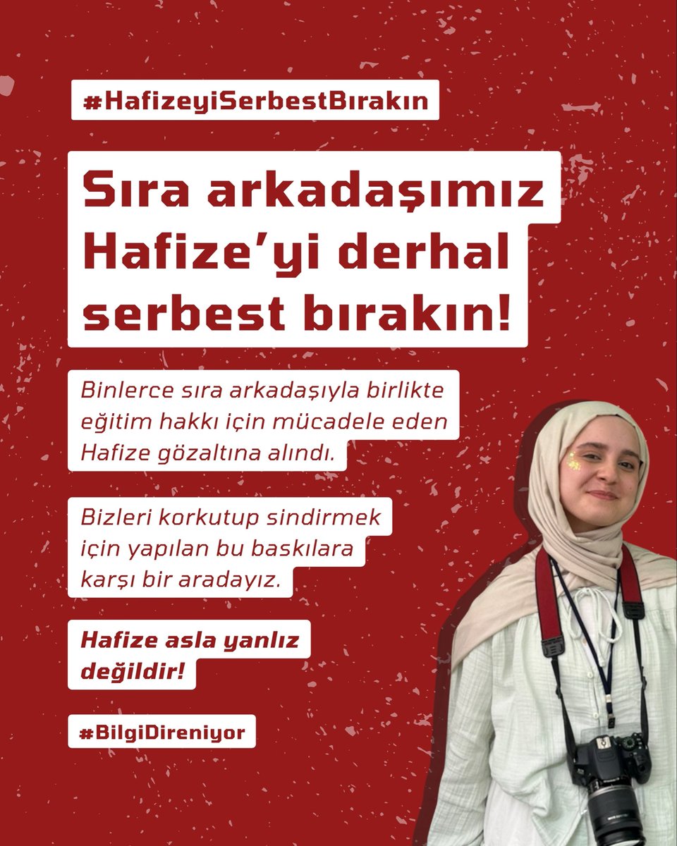 BİLGİ Öğrenci Dayanışması tweet media