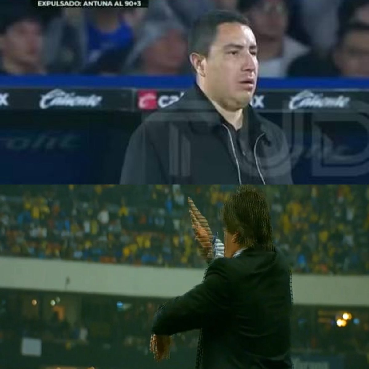MemesAntichiBas's tweet photo. Cuestión de ADN: La diferencia entre la grandeza y la resignación. 
Faltando dos minutos, el ADN de Pumas pesó en el banquillo; la mirada congelada de Efraín Juárez y su prematuro "ya se acabó" sepultaron la ilusión universitaria antes del silbatazo. 
En cambio, en 2013, el ADN del Club América demostró por qué nunca se le puede dar por muerto. Con la copa escapándose, Miguel Herrera rugió a muerte: "¡Falta tiempo, denle para adelante!".Un líder dicta el destino. Si la cabeza se rinde, el equipo se cae. Si la cabeza empuja, el milagro ocurre. ¡La gloria de una final es para los que creen hasta el último suspiro!