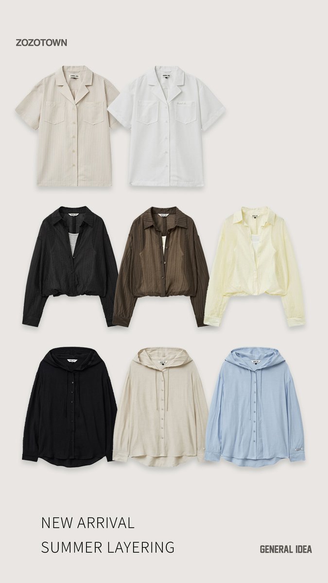 generalidea_jp's tweet photo. 【26SS・追加アイテムがZOZOTOWNに予約販売】
・RESTOCK BEST COLLECTION
・SUMMER FEMININE
・SUMMER LAYERING
・SUMMER KNIT EDIT
👉今すぐ確認:https://t.co/UkQ4u5Dgo8
#GENERALIDEA #ZOZOTOWN #26SS #ジェネラルアイディア #ZOZOTOWN購入品 https://t.co/ykZUIfTOYv