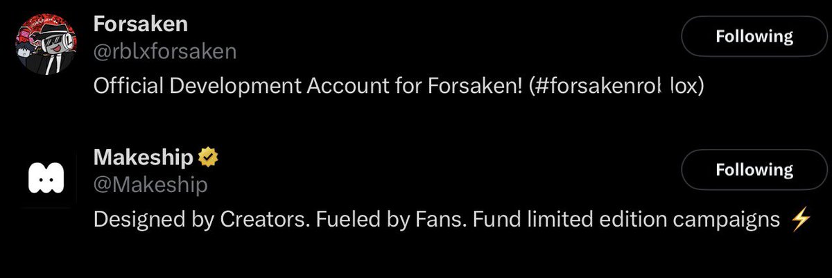 TheFancyMan30's tweet photo. @Makeship @rblxforsaken I might have a chance… get it? https://t.co/Rv86MgX9oa