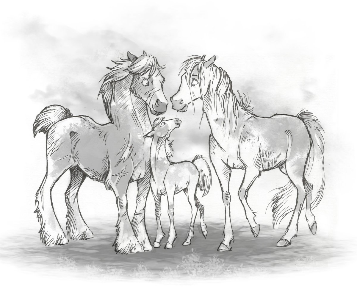 Taski_Guru's tweet photo. Line art of equine family ocs characters (closed)
#lineart #horseoc #horse_oc #line_art #horses #horseart #foal https://t.co/37RFc1oQMr