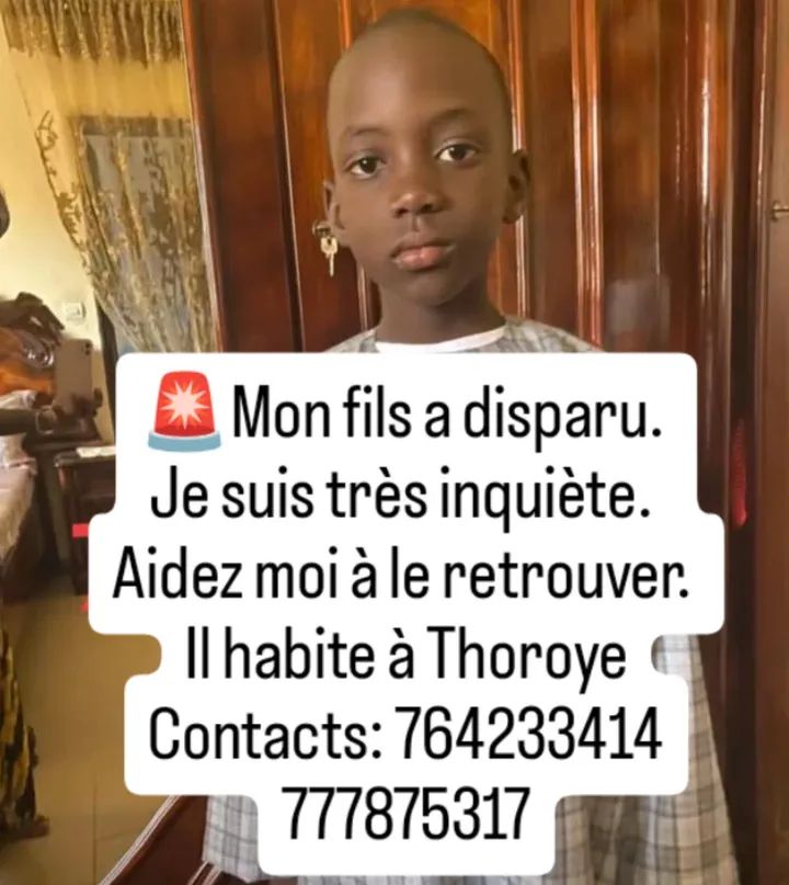 Avis de Recherche Senegal tweet media