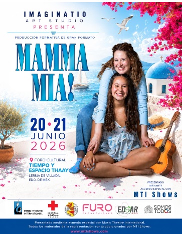 Antena125mx's tweet photo. 🎭✨ Toluca recibirá “Mamma Mia! El Musical” los próximos 20 y 21 de junio en el Foro Cultural Tiempo y Espacio Thaay.

La producción contará con licencia oficial internacional y funciones con causa social junto a la Cruz Roja Toluca. ❤️  https://t.co/GkxHBaH757 https://t.co/NntHC3sFtu