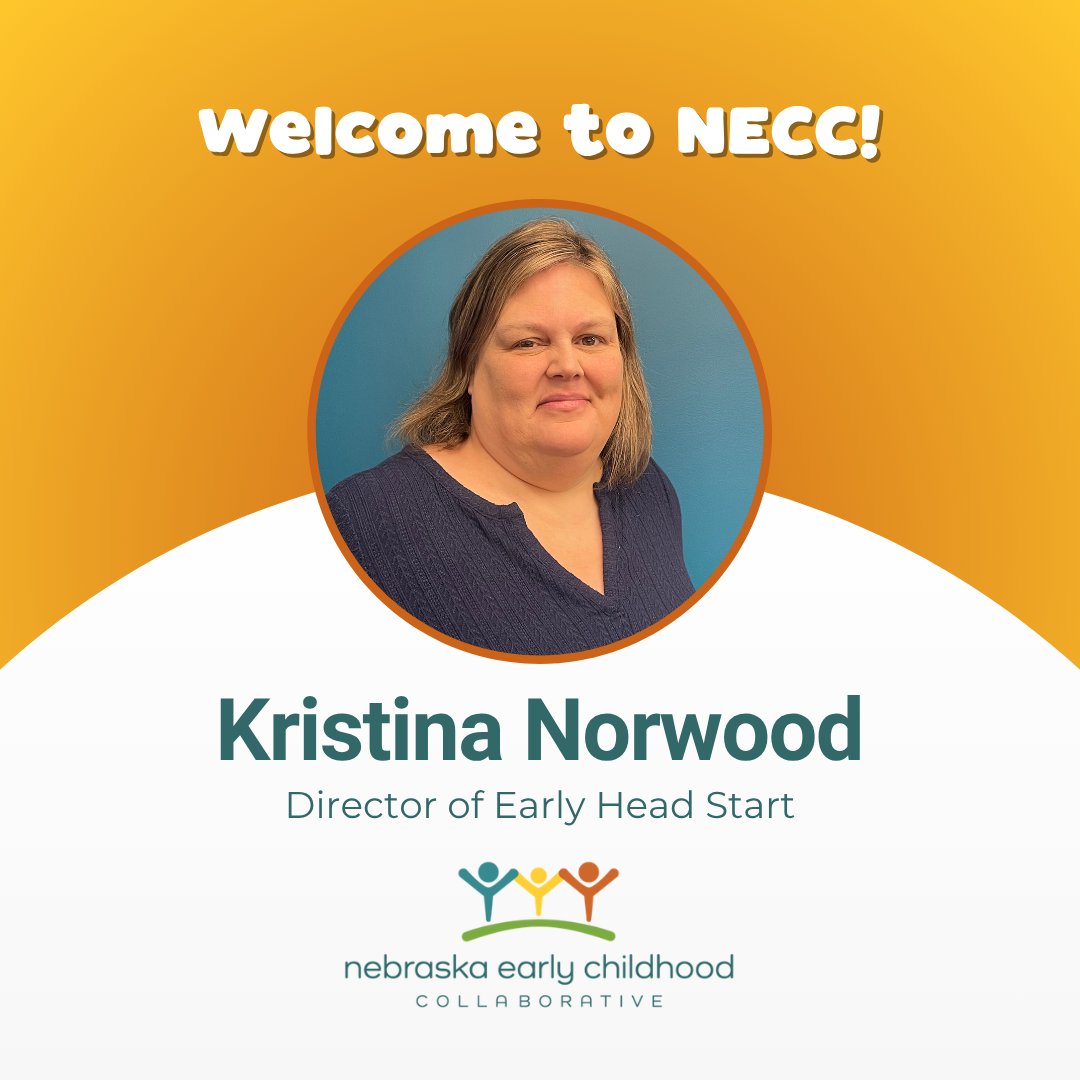 NebraskaEarly's tweet photo. Welcome, Kristina Norwood, NECC’s new Director of Early Head Start! With 25+ years of experience and recent leadership of large child care centers serving 300+ children, she brings deep expertise to the role. Meet our team: https://t.co/ElEwH9GtrR https://t.co/y1VRCt2I88