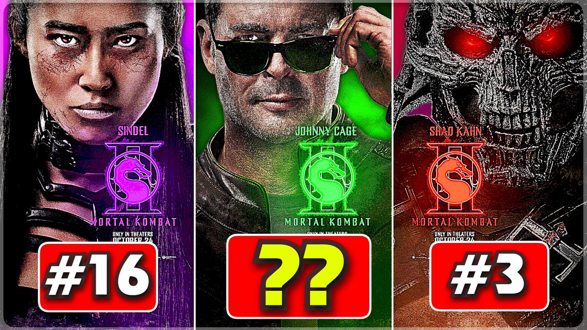 tuoddity's tweet photo. ‼️💥NEW VIDEO💥‼️

Ranking all the #MortalKombat2 kharacters from worst to best based on my personal opinion!

#MortalKombat #MortalKombatII #MortalKombatMovie

WATCH HERE: https://t.co/RL1y1nywuf https://t.co/jhCs81tXgG