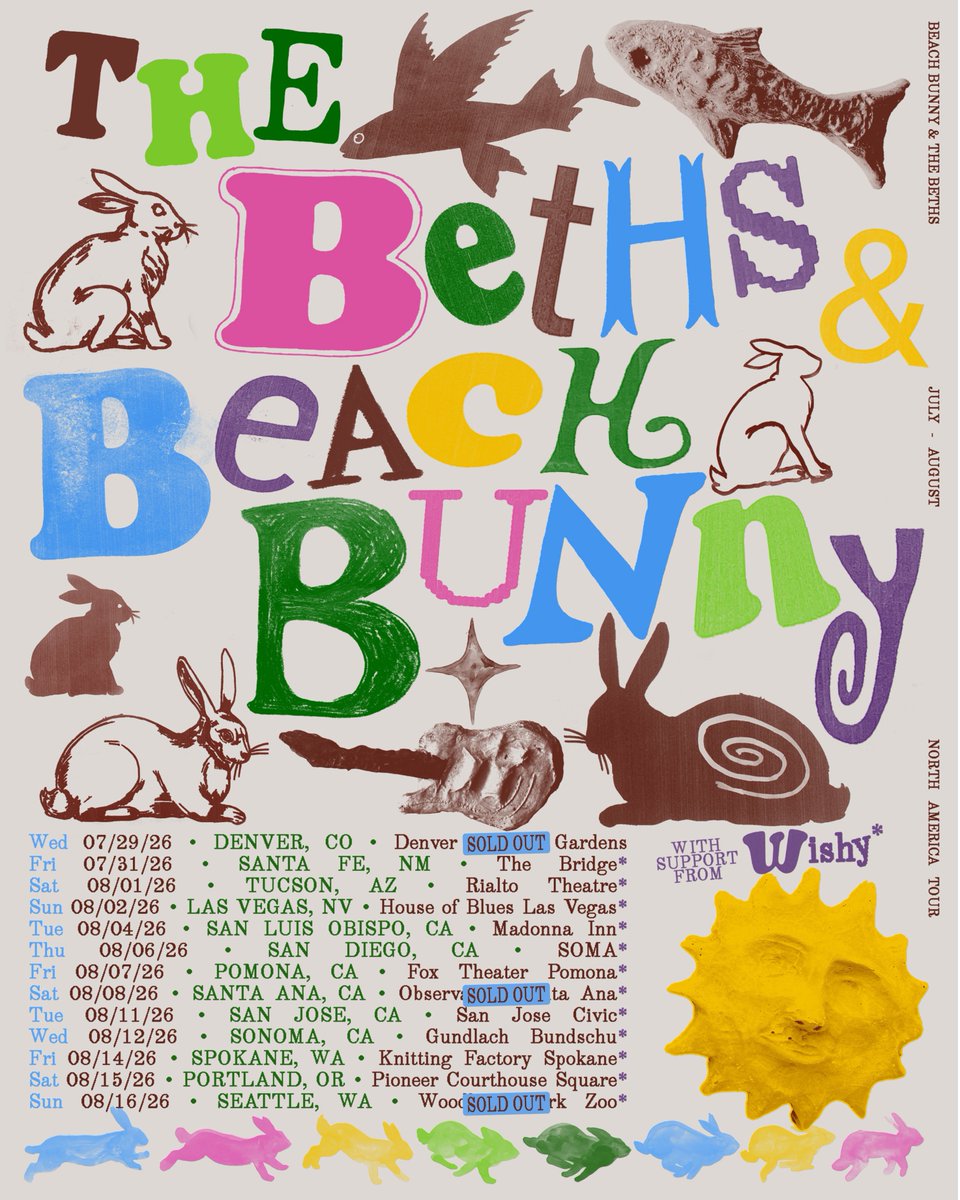 THEBETHS's tweet photo. Surprise! We're playing Sonoma with @BeachBunnyMusic on August 12!

Tickets on sale now 🐇🐇🐇

https://t.co/eKt91D7UEc https://t.co/BpTB6kEj62