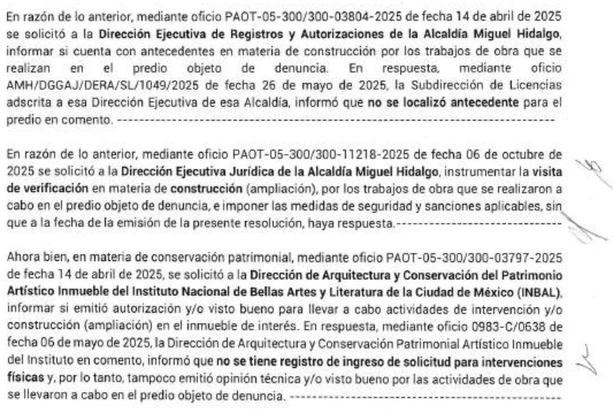 lavozdepolanco's tweet photo. La resolución de @PAOTmx sobre #AnatoleFrance120 confirma lo que vecinos denunciamos desde hace tiempo: el uso de suelo para casino en este inmueble está prohibido. Además, las obras de ampliación realizadas no fueron registradas ante el INBA ni ante la @AlcaldiaMHmx , acumulando irregularidades que no pueden normalizarse ni ignorarse. #Polanco no puede convertirse en una zona donde la ley urbana se aplique selectivamente. Exigimos a las autoridades actuar con firmeza, transparentar este caso y garantizar el cumplimiento de la normatividad vigente @mauriciotabe .