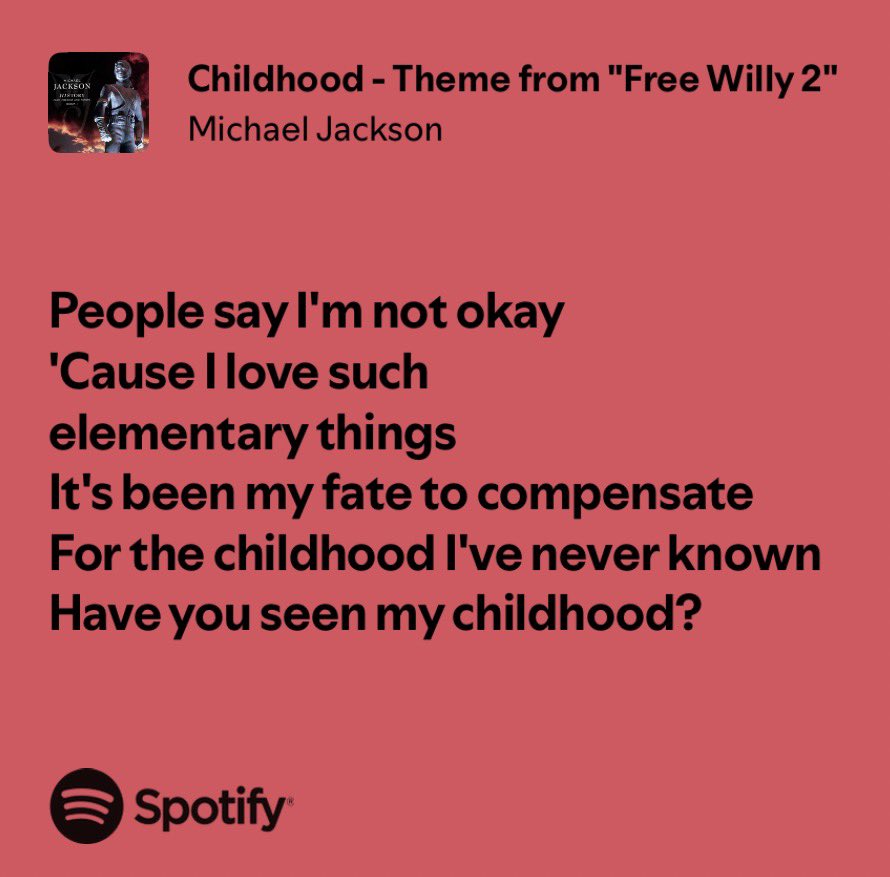 invincibilism's tweet photo. michael said "my fans have learned about me from a distance. but if you really want to know about me, there's a song i wrote which is the most honest song i've ever written. the most autobiographical song i've ever written. it's called childhood", he really let us into his world. https://t.co/EUjLB3qRDL