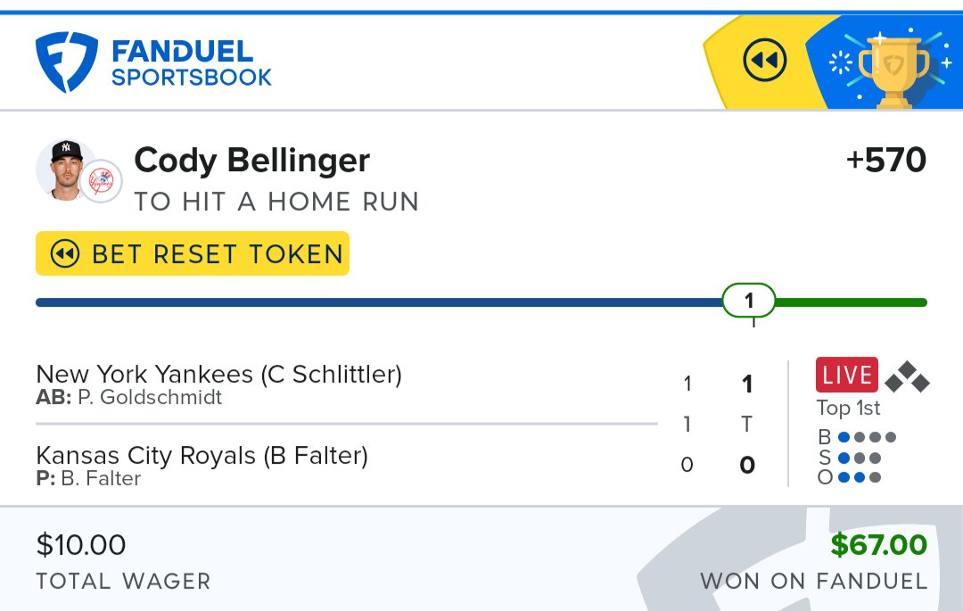 jimbunk12's tweet photo. @FDSportsbook @Yankees On it https://t.co/Pv3c939PYZ