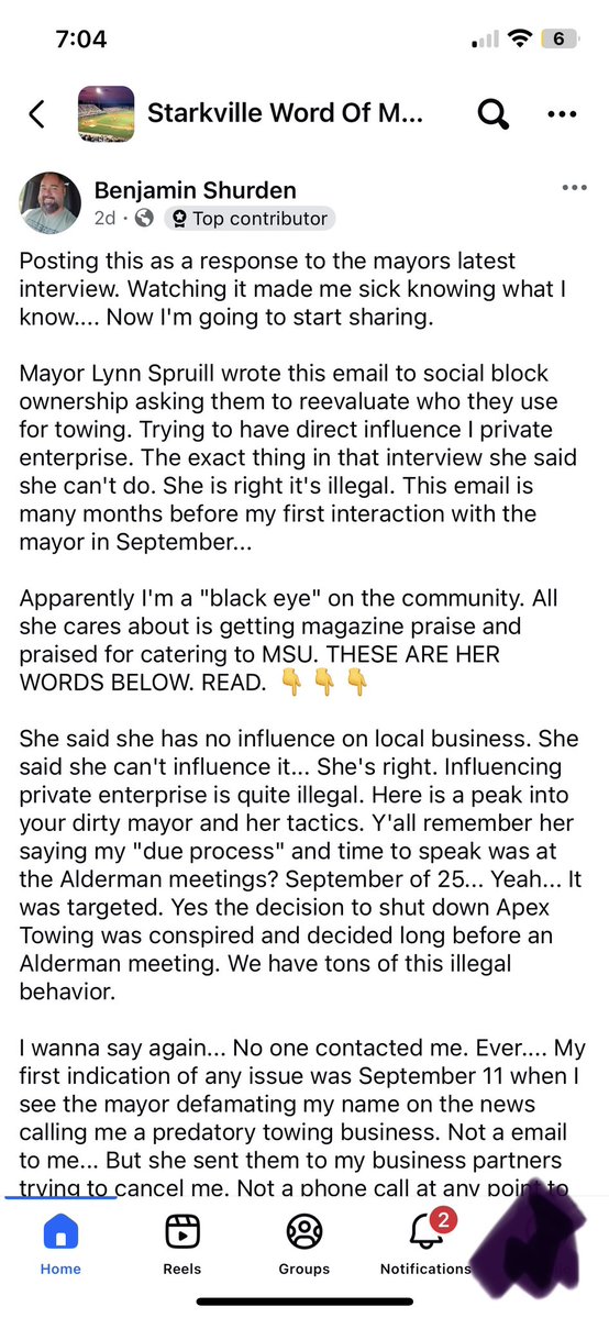 MSChickenMan's tweet photo. The guy that used to run APEX towing in Starkville is losing his mind on Facebook. https://t.co/TNo3S2eMGx