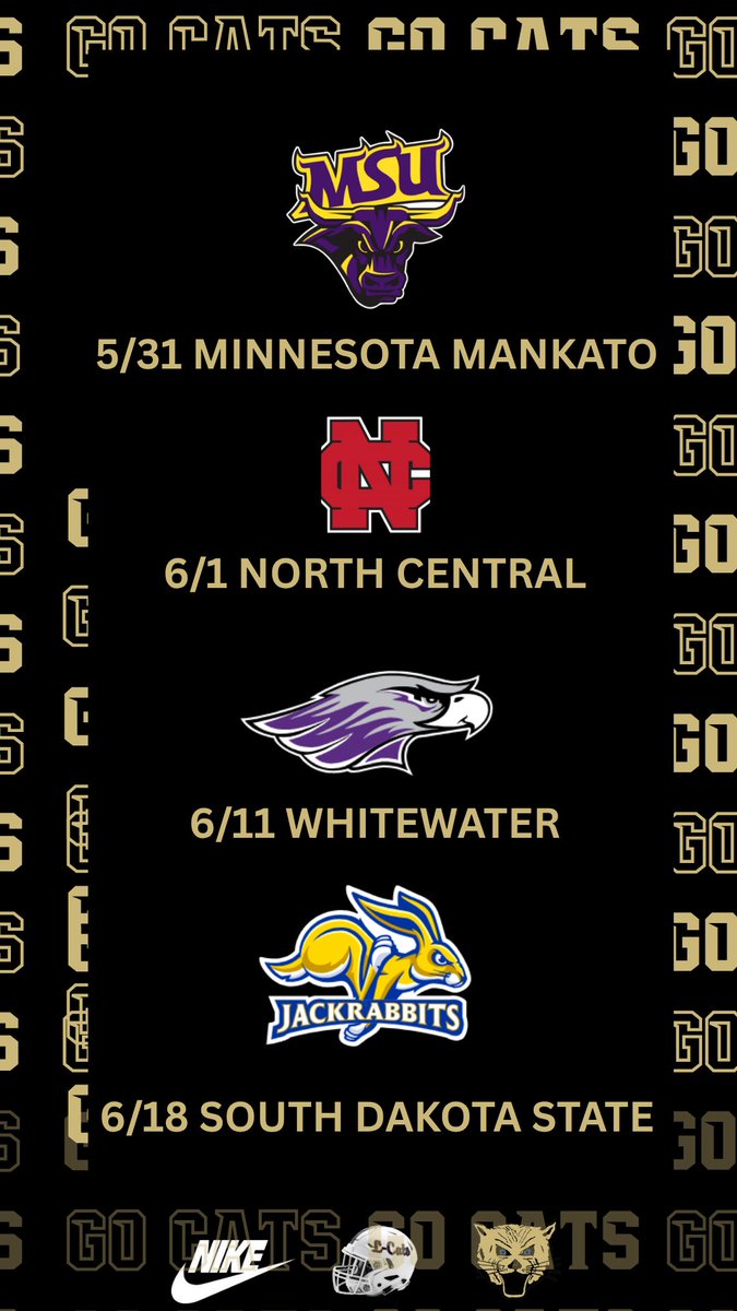 TylerWollin's tweet photo. SUMMER CAMP SCHEDULE‼️ @CoachHuber02 @BenjiKamrath @MJ_NFLDraft @CoachEidsness @CoachJakeIery @CoachSchlichte @CoachCadenMurph @CoachRindahl @CoachHeinBSU @CoachBobDunnJr @CoachLindauer10 @Coach_Lueds @CarsonStrong_ @CoachJMath https://t.co/FeYPUuS5jq