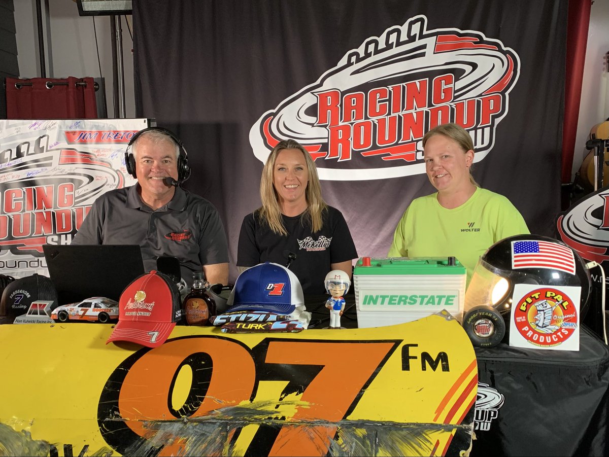 racingroundup's tweet photo. Now on The Racing Round Up Show are Wilmot Raceway Bandit Racers Jesse McKellips and Carrie Willms!

There is still time to join the racing crowd at @PauliesPubWI or tune in to the stream https://t.co/FJDivMMSNT

#HaveAtItRacers https://t.co/EgtAGTOPFz