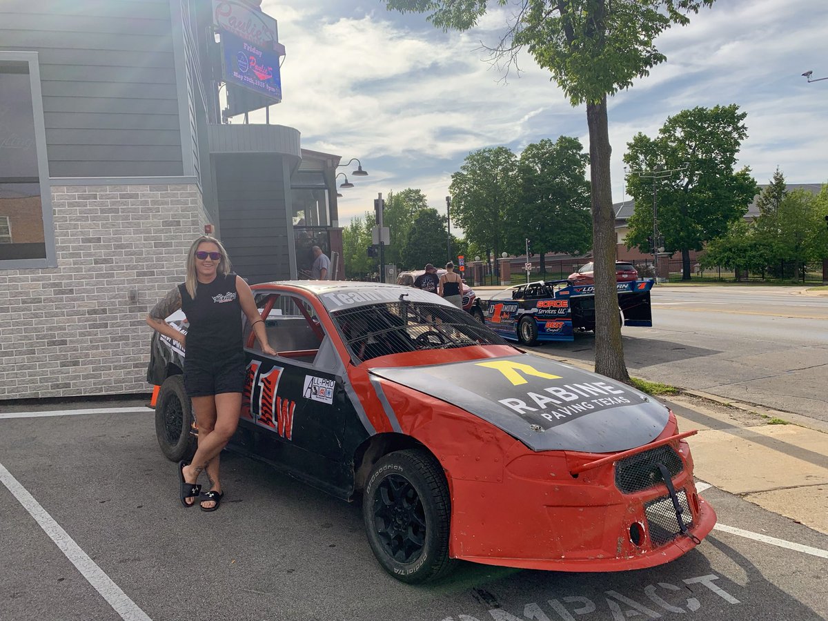 racingroundup's tweet photo. Now on The Racing Round Up Show are Wilmot Raceway Bandit Racers Jesse McKellips and Carrie Willms!

There is still time to join the racing crowd at @PauliesPubWI or tune in to the stream https://t.co/FJDivMMSNT

#HaveAtItRacers https://t.co/EgtAGTOPFz