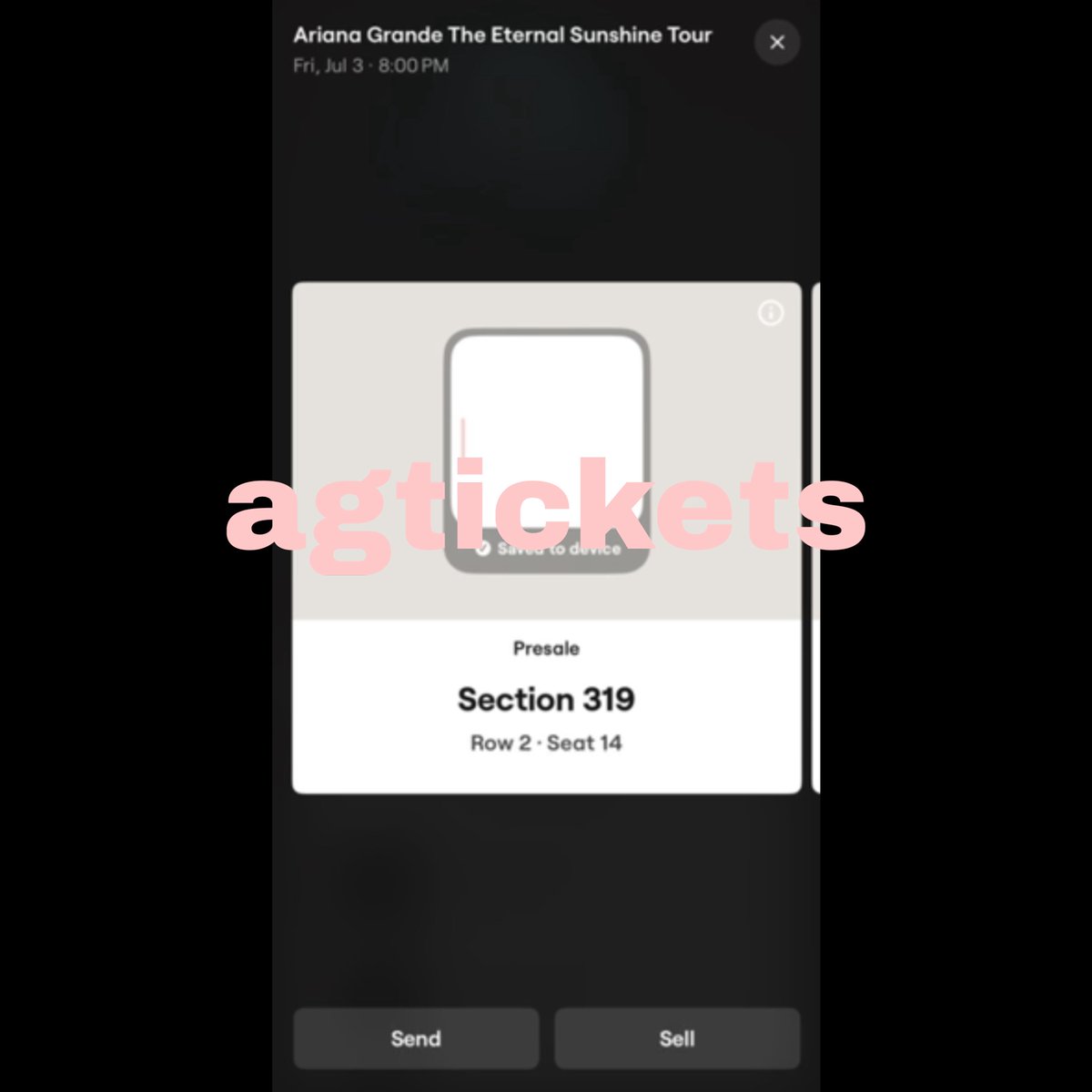 ariana grande ticket resale ⋆˙⟡ tweet media