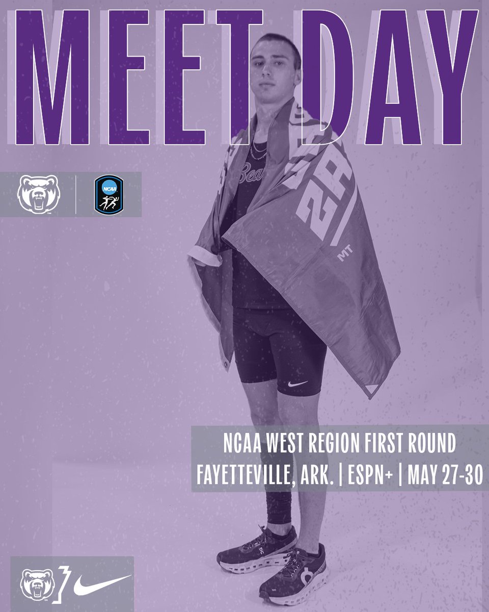 UCAXCTF's tweet photo. Wake up, it's NCAA MEET DAY!

🔟 Bears are ready to compete at the NCAA West Region First Round!

📍| NCAA West Region First Round
⏰| 9 AM
📺| https://t.co/uT70RgKmj0
📊| https://t.co/Hfoob9UGJX

#BearClawsUp https://t.co/URrl6olkfS