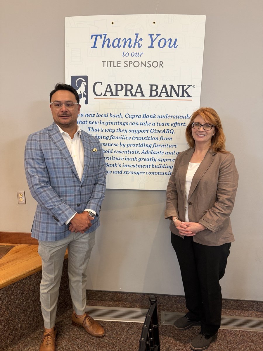CapraBank's tweet photo. It was our pleasure to serve as the Title Sponsor for the 2026 Board by Board event benefiting GiveABQ. More than $40,000 was raised to support our community's furniture bank!

It was an evening filled with food, drinks, fun, and great company but most importantly, a community coming together to support a meaningful cause. We’re proud to support organizations that continue elevating lives across Albuquerque. #alwayselevating