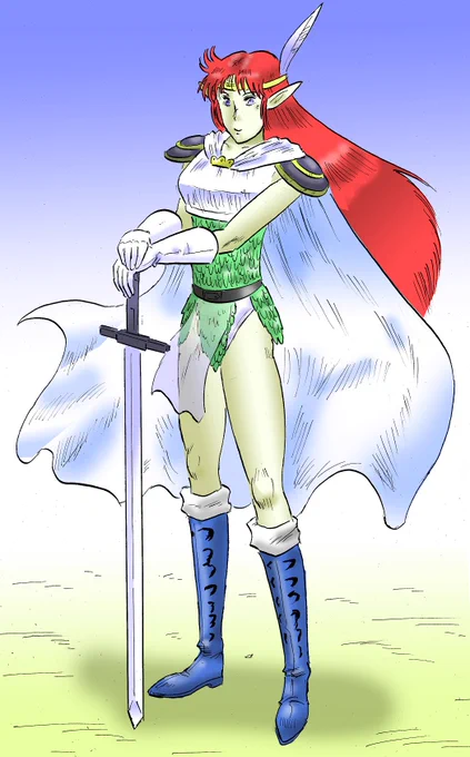 #TRPGで知る2番目の女性エルフキャラ 『D&Dがよくわかる本』に出てくる小出拓(現・こいでたく)先生のエルフ。