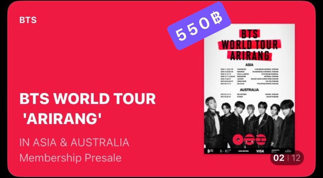 BT0613P's tweet photo. 🤍 รับสมัคร / ต่ออายุ 💜

Army Membership เมมเบอร์ชิพ บังทัน

✅ สมัครสมาชิก
✅ ลงทะเบียน presale ฟรี

⏰❗️ วันนี้วันสุดท้าย ปิด ~ 9:20น

🏷️ 550฿

💜 ราคานี้รวมทุกอย่างแล้ว
✅ ไม่มีวีเวิสสมัครให้ฟรี

สนใจDMได้เลยค่ะ
#ตลาดนัดบังทัน BTS World tour Arirang

มบช วงอื่นสอบถามได้ค่ะ https://t.co/rrfuKvTgid