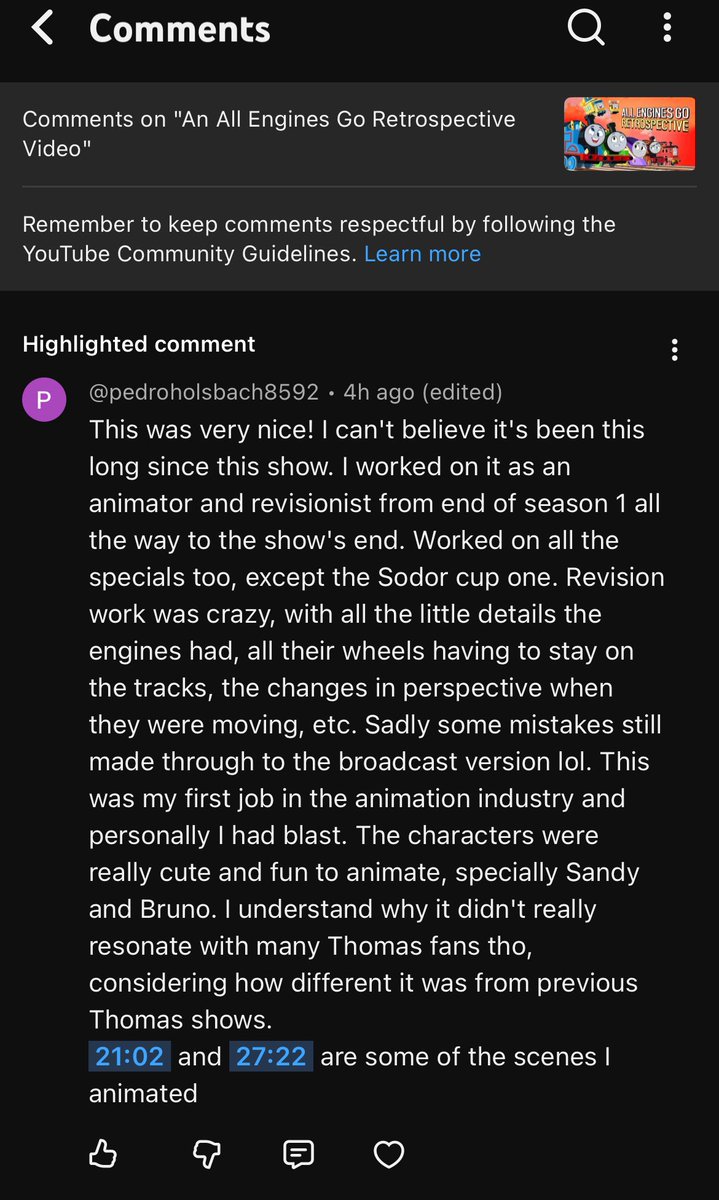 asodorlife's tweet photo. It’s nice knowing that people who have worked on the show watched my video :) https://t.co/OqIks7x35I