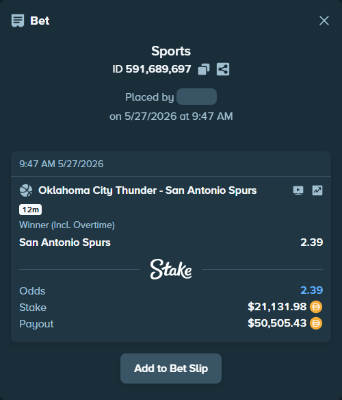 Stake High Roller tweet media