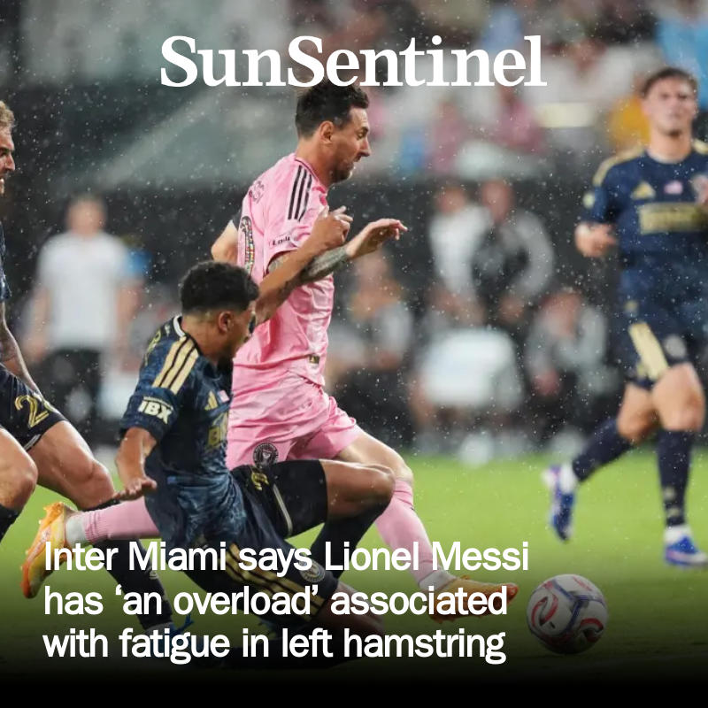 interMIAinsider's tweet photo. Inter Miami confirmed that Lionel Messi has a left hamstring issue, one that has popped up about a week before defending World Cup champion Argentina is set to begin its training camp. {og:title} {article:title} https://t.co/x9FMLnnJvR