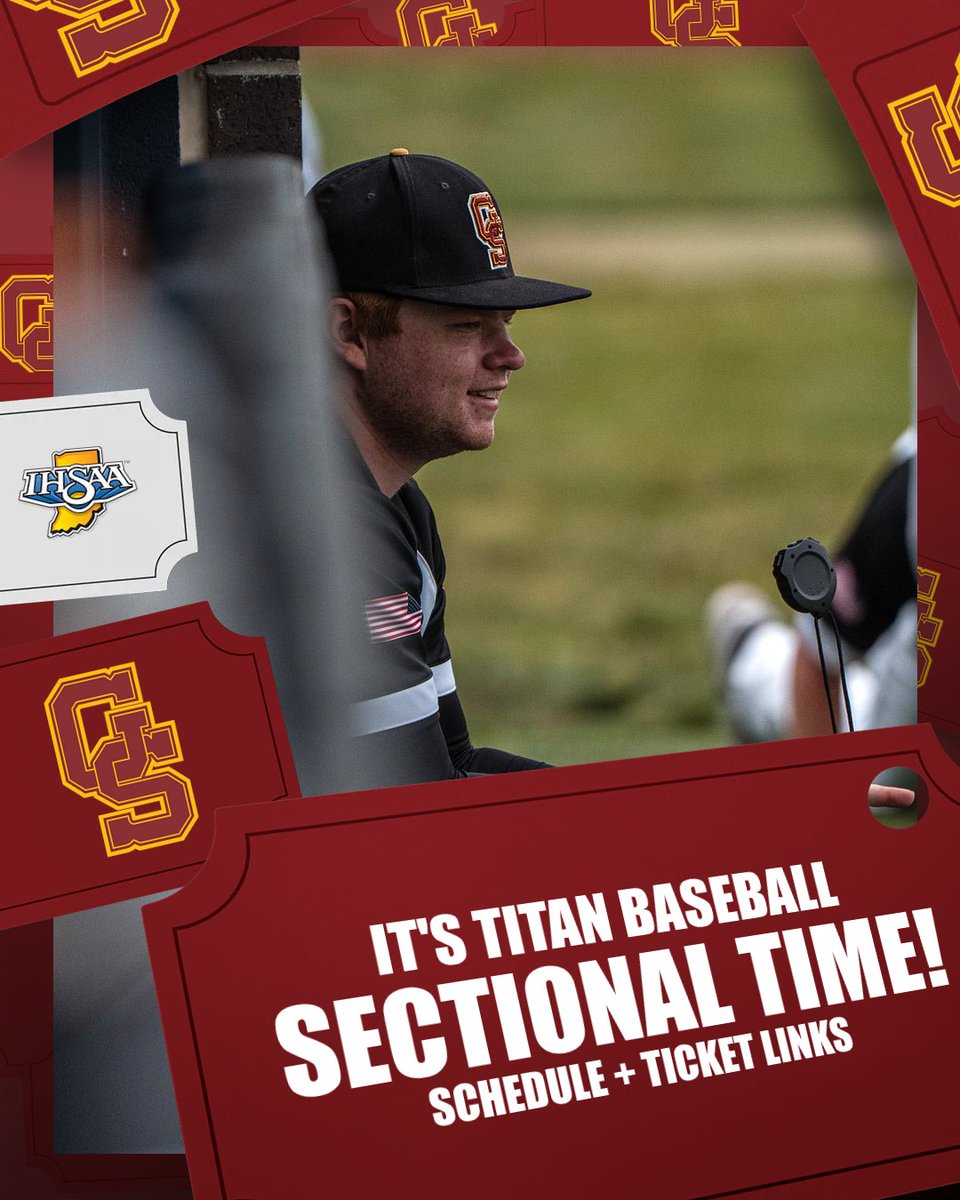 GSTitanBaseball's tweet photo. 🏆⚡️IT'S  SECTIONAL TIME!⚡️🏆

Wed, May 27 | 8 PM ET/7 CT
https://t.co/qpNZGJKijb

Fri, May 29 | 6 PM ET/5 CT 
SEMIFINAL
https://t.co/HStkEITUpf

Mon, June 1 | 7 PM ET/6 CT
CHAMPIONSHIP
https://t.co/C5iDyohgnn

All Session Pass: https://t.co/DCZdyUhp2N

⚡️KEEP ROLLING, TITANS!⚡️ https://t.co/RmERUuESau