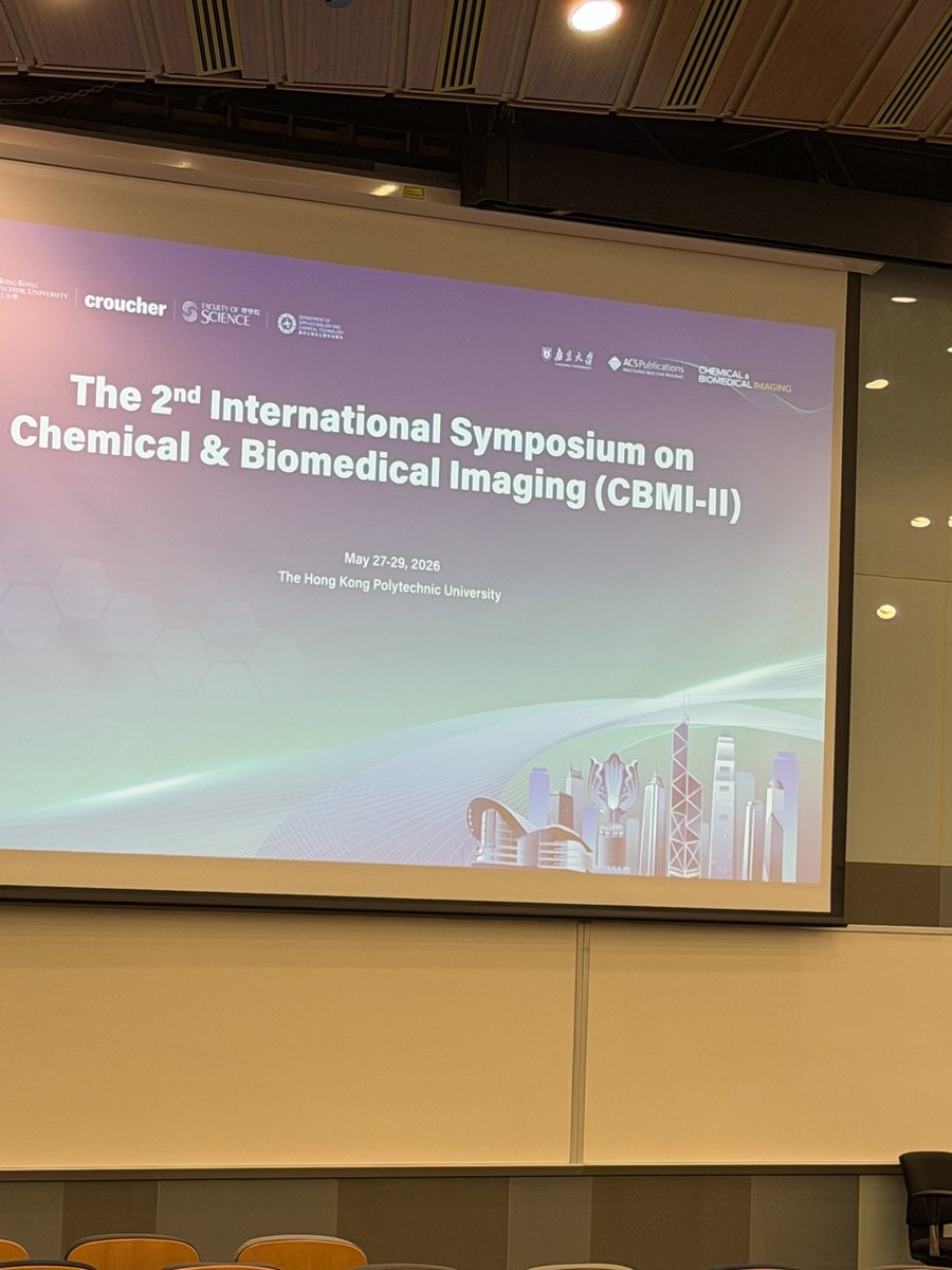 DanNomura's tweet photo. Excited to talk about our latest research at the 2nd International Symposium on Chemical and Biomedical Imaging in Hong Kong! https://t.co/rWlmWL8y5M