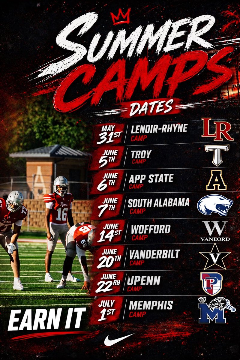 MaddoxSimmons8's tweet photo. These are the college camps I will be attending to start this summer off❗️❗️@ArcherTigersFB @_Coach_Williams @jalyn_phillips @T_Will3654 @CoachRice74 @_CoachRich @coachSocha @CoachSDeMeo @QBsWork16 @joe_discher @rileywatkins0 @CoachZCrisler @Crocker_5 @JacobPoag @Trenton_Kirklin @colekeylon15 @CCasarahi @TommyHerion @jtrev_33 @CoachDeckUofM @BakerParrish_