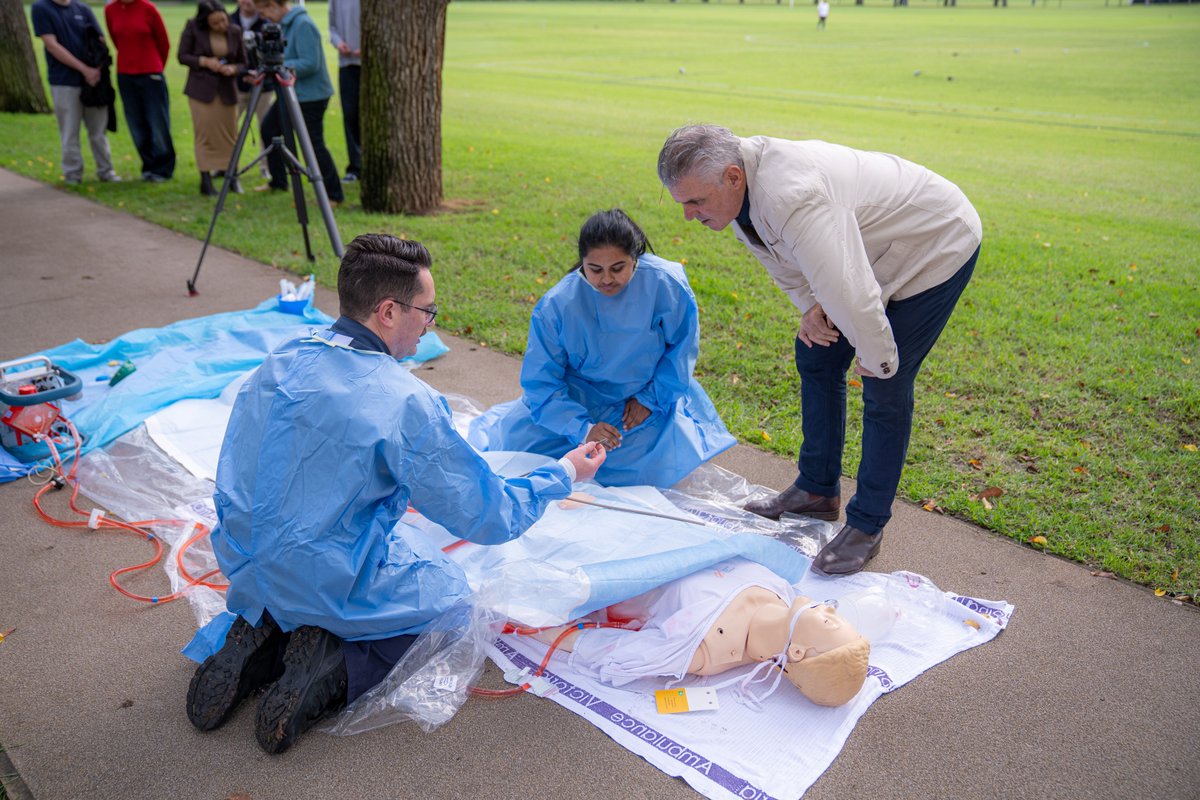 AmbulanceVic's tweet photo. Melbourne was the first city in Australia &amp; one of only a handful of cities in the world delivering pre-hospital ECMO. Peter is alive today thanks to the world-leading emergency care delivered by AV paramedics &amp; The Alfred in his living room. https://t.co/MA08u360ed @AlfredHealth https://t.co/9JsWwe9xHI