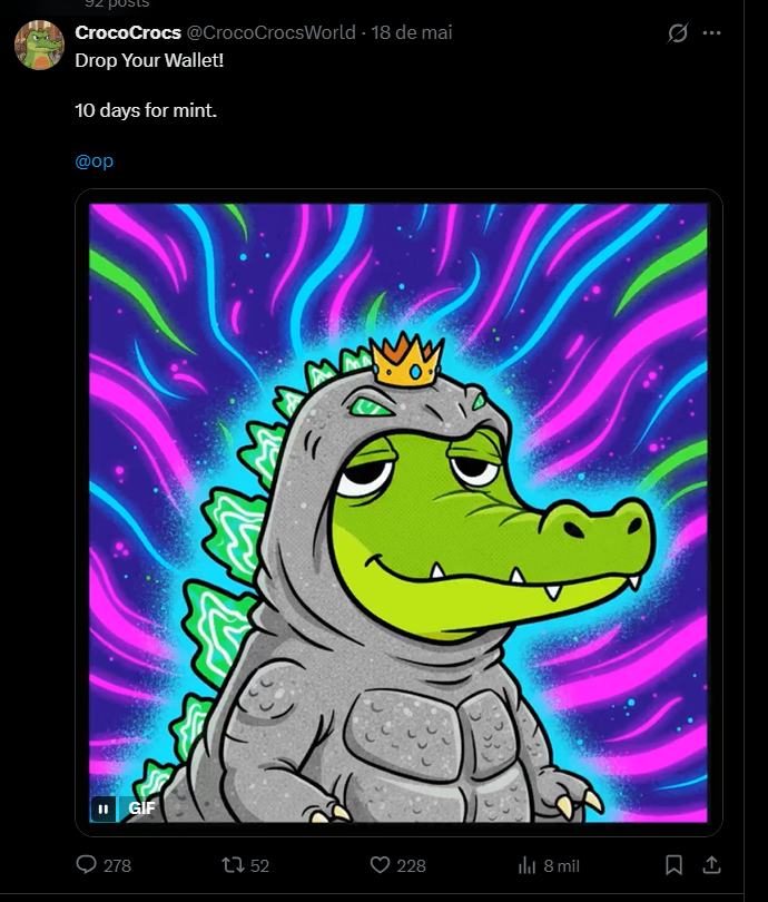 CrocoCrocsWorld's tweet photo. GN Crocos https://t.co/kdRHBK4Iqo