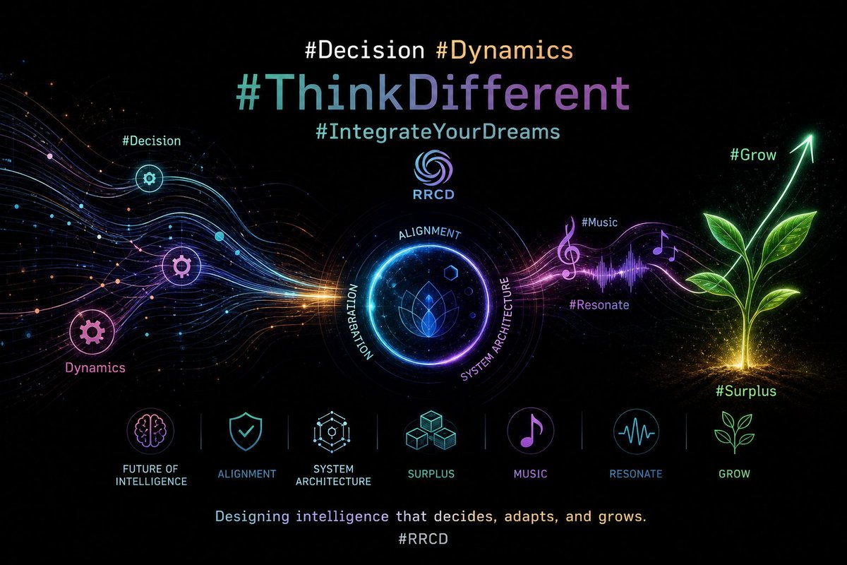 FlipTo1Million's tweet photo. #Decision #Dynamics #ThinkDifferent #IntegrateYourDreams #RRCD #FutureOfIntelligence #Alignment #SystemArchitecture #Surplus #Music #Resonate #Grow
@grok

https://t.co/jPXpQfS409 https://t.co/E9HazduJg5