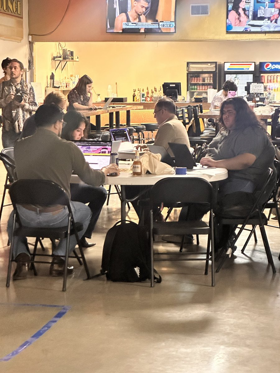 zariaoates's tweet photo. Election night at Johnny Garcia’s watch party🗳️

Garcia is a democratic candidate for U.S. Congressional District 35 in a runoff against Maureen Galindo. Galindo did not respond regarding a watch party for tonight. https://t.co/vNlSuz5HiD