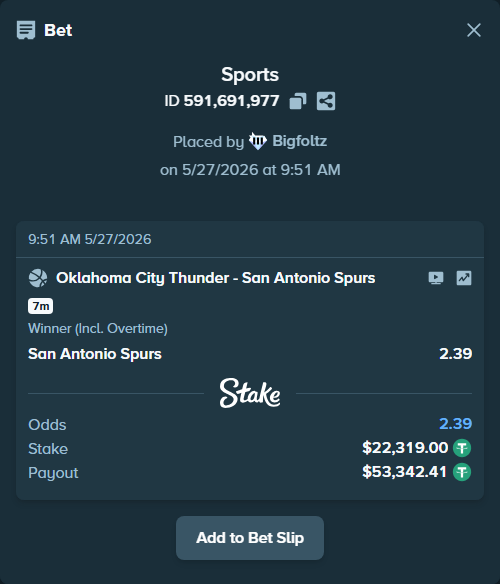 Stake High Roller tweet media