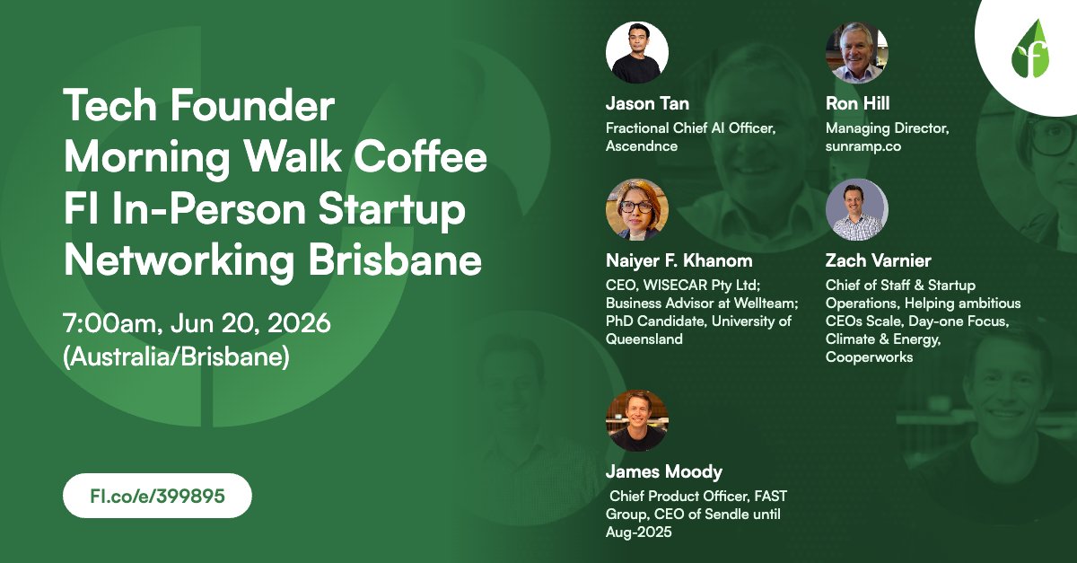 FoundingSyd's tweet photo. Founder Institute @founding #Brisbane #Queensland #Australia face to face networking with #FounderInstitute mentors and startups #FiWorldwide Next accelerator cohort August 2026 https://t.co/VGolBzyyKA https://t.co/YFq2dw5KWM