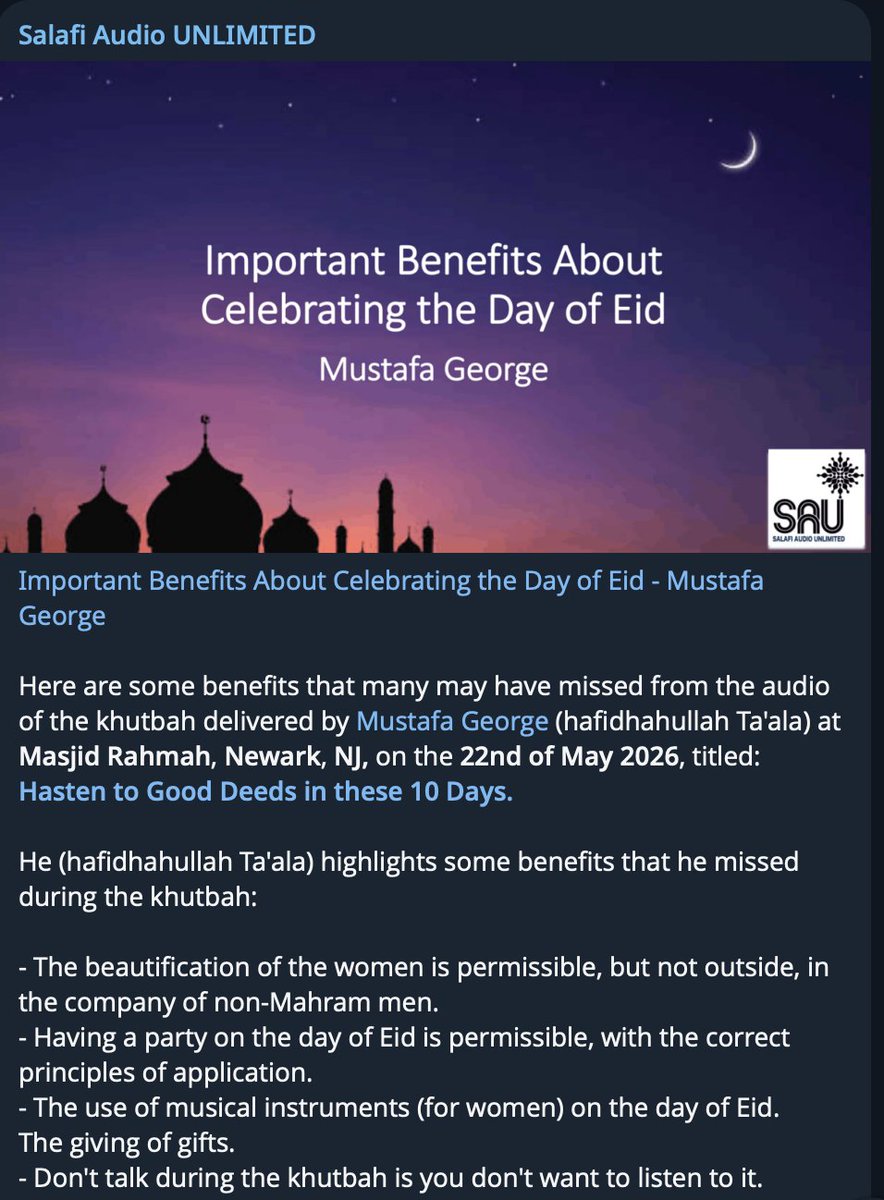 Salafi Audio UNLIMITED tweet media
