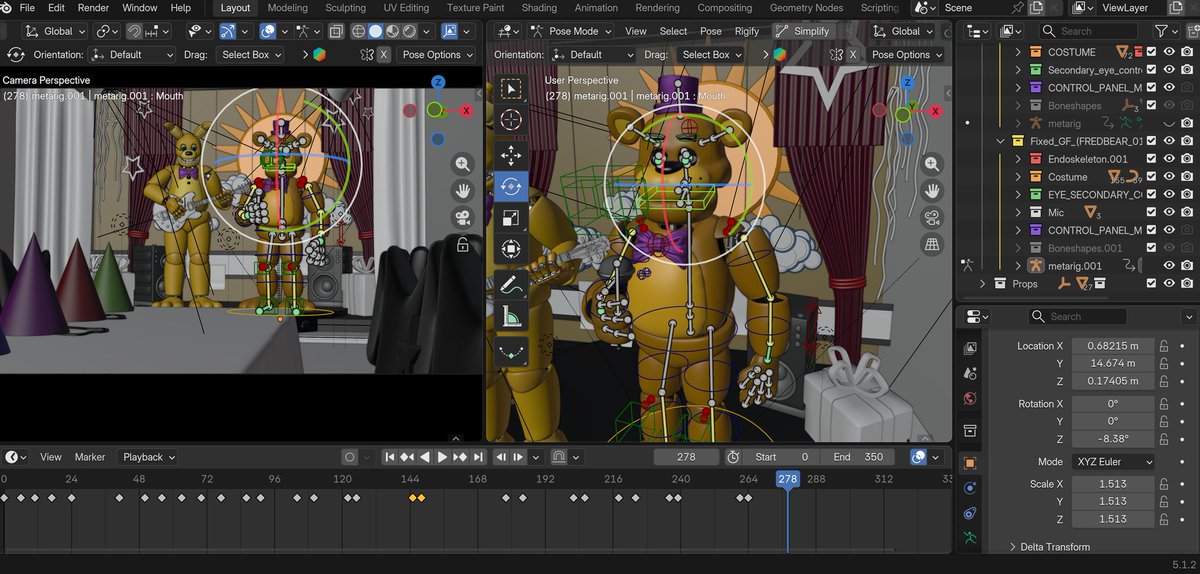 StykrCenturion's tweet photo. So, fnaf stageshow is gonna take longer than expected. So, would yall be down for some Overwatch 10 year anniversary animations in the meantime? https://t.co/5xOyXm0huM