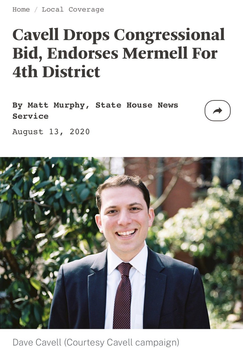 DavidFCavell's tweet photo. 👋 As one of the candidates in MA-04 in 2020, I did this! And it’s a reminder why we need Ranked Choice Voting.

Not because of one race or candidate, but because no one should win an election with 23 percent of the vote.

I wrote more here: https://t.co/cRD3Qm0EZS https://t.co/3f6q7qMOUo