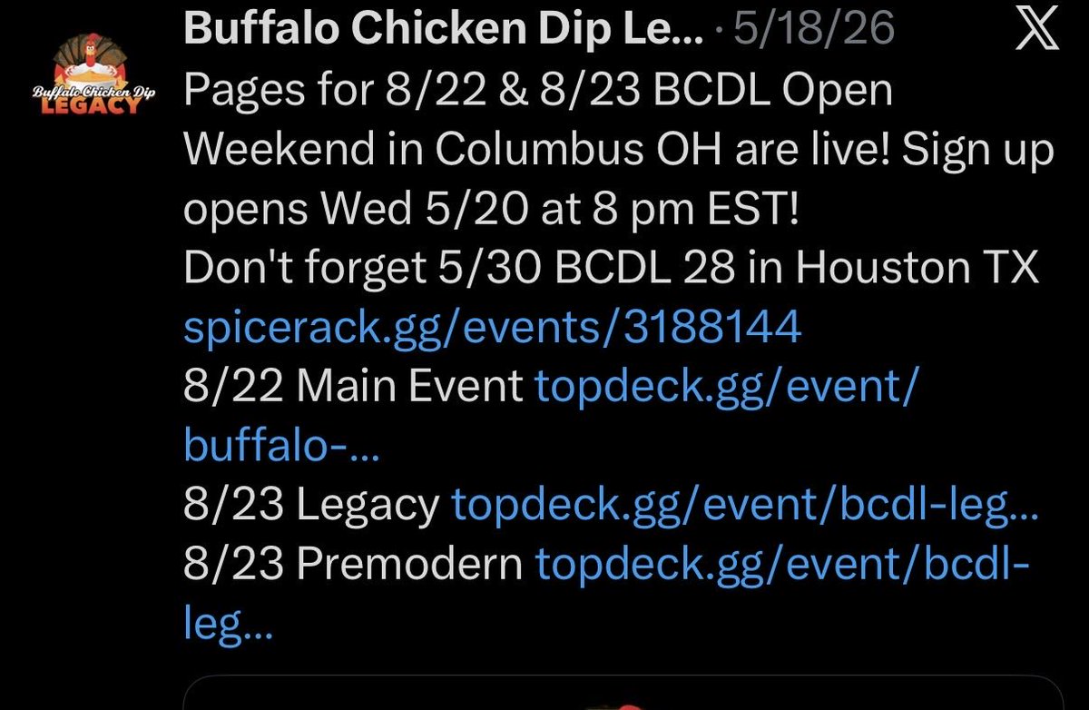 BcdLegacy's tweet photo. @KingTheGreatTX The plan is this is the last weekend for BCDL using SR https://t.co/1ZyJJt3nkb