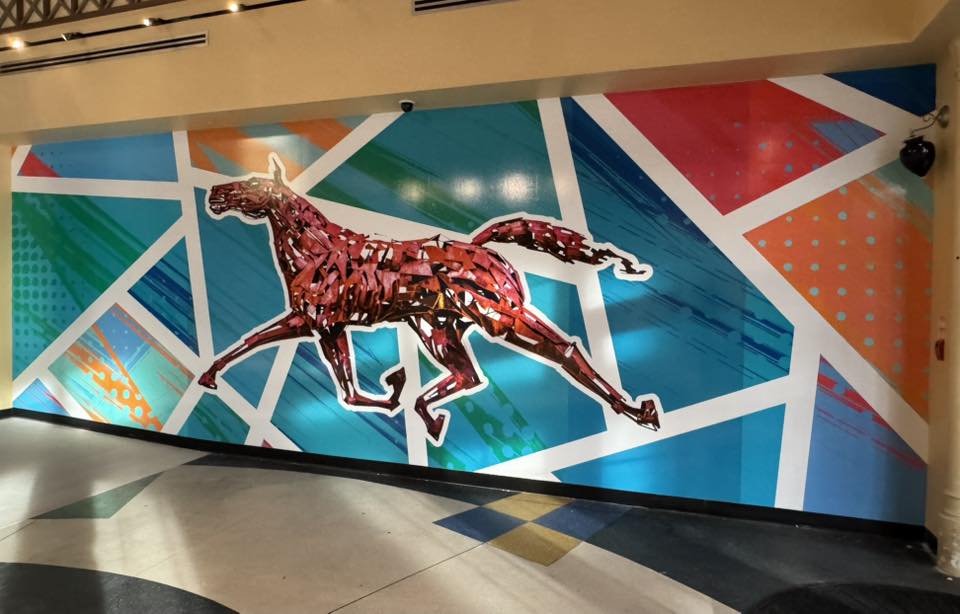 TheRacewayWFD's tweet photo. As construction continues on site, we gave our entrance and lobby a nice cosmetic enhancement ahead of this year’s Camluck Classic. Thanks to our amazing graphic designer Jake MacDonald for the terrific work on these treatments. https://t.co/KCGse4DNYL