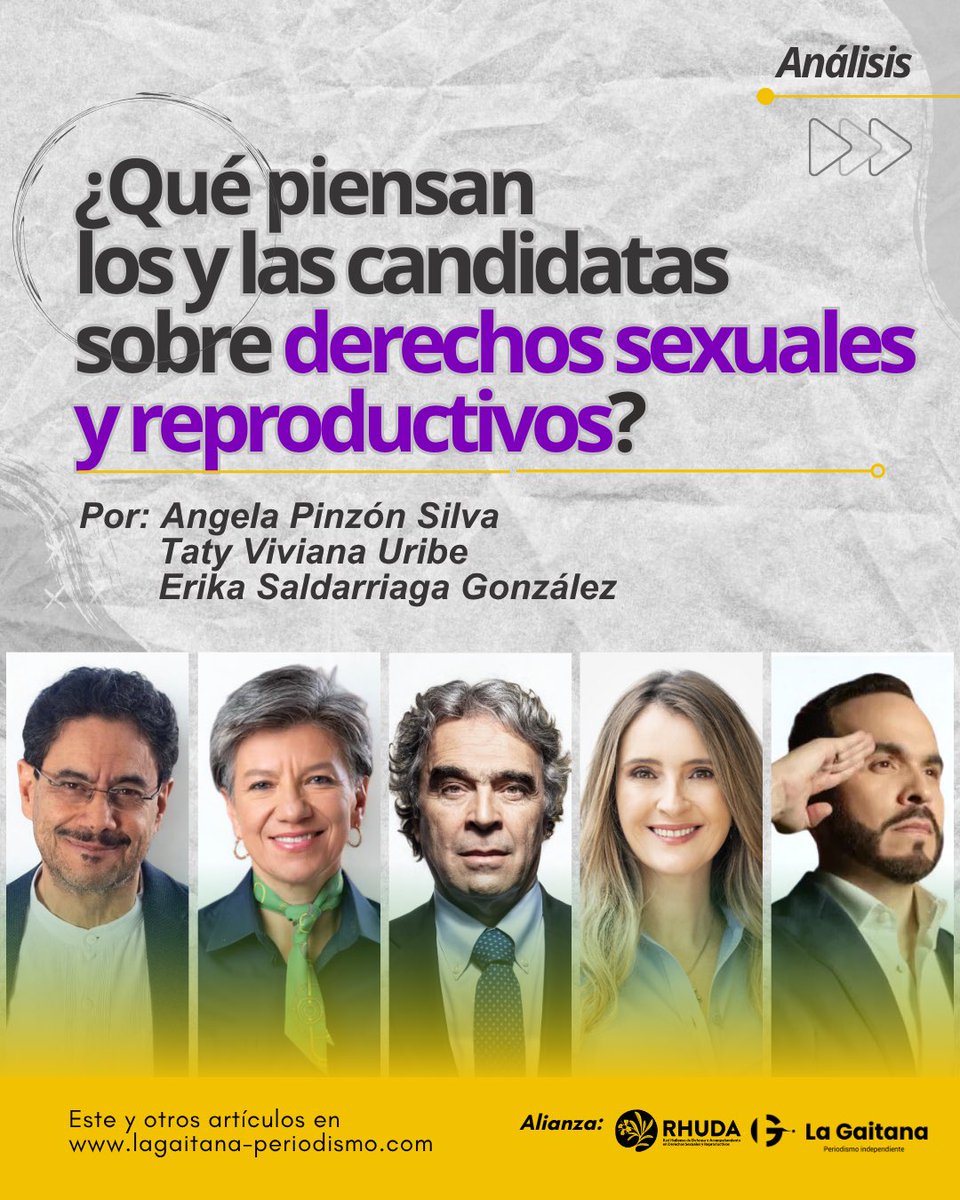 lagaitanap's tweet photo. |Política| En este análisis RHUDA revisa con lupa las propuestas, silencios y compromisos de las candidaturas presidenciales en relación a los derechos sexuales y reproductivos.
👉🏽 Artículo completo en https://t.co/yKxF8Zc32M https://t.co/BoQqQquCd7