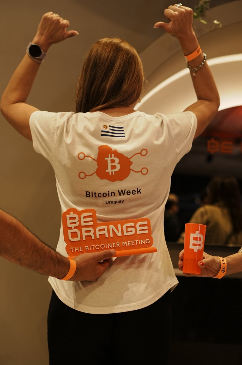 b4_humanity's tweet photo. ¡Qué cierre de lujo para la Bitcoin Week Uruguay! 🍊🇺🇾
Gracias al equipo de BeOrange por invitarnos y darnos el espacio para compartir la misión de Bitcoin4Humanity
Pudimos conversar sobre lo que realmente nos mueve: el poder de la educación soberana y cómo los proyectos sin fines de lucro pueden transformar la realidad de las comunidades a través de la solidaridad.