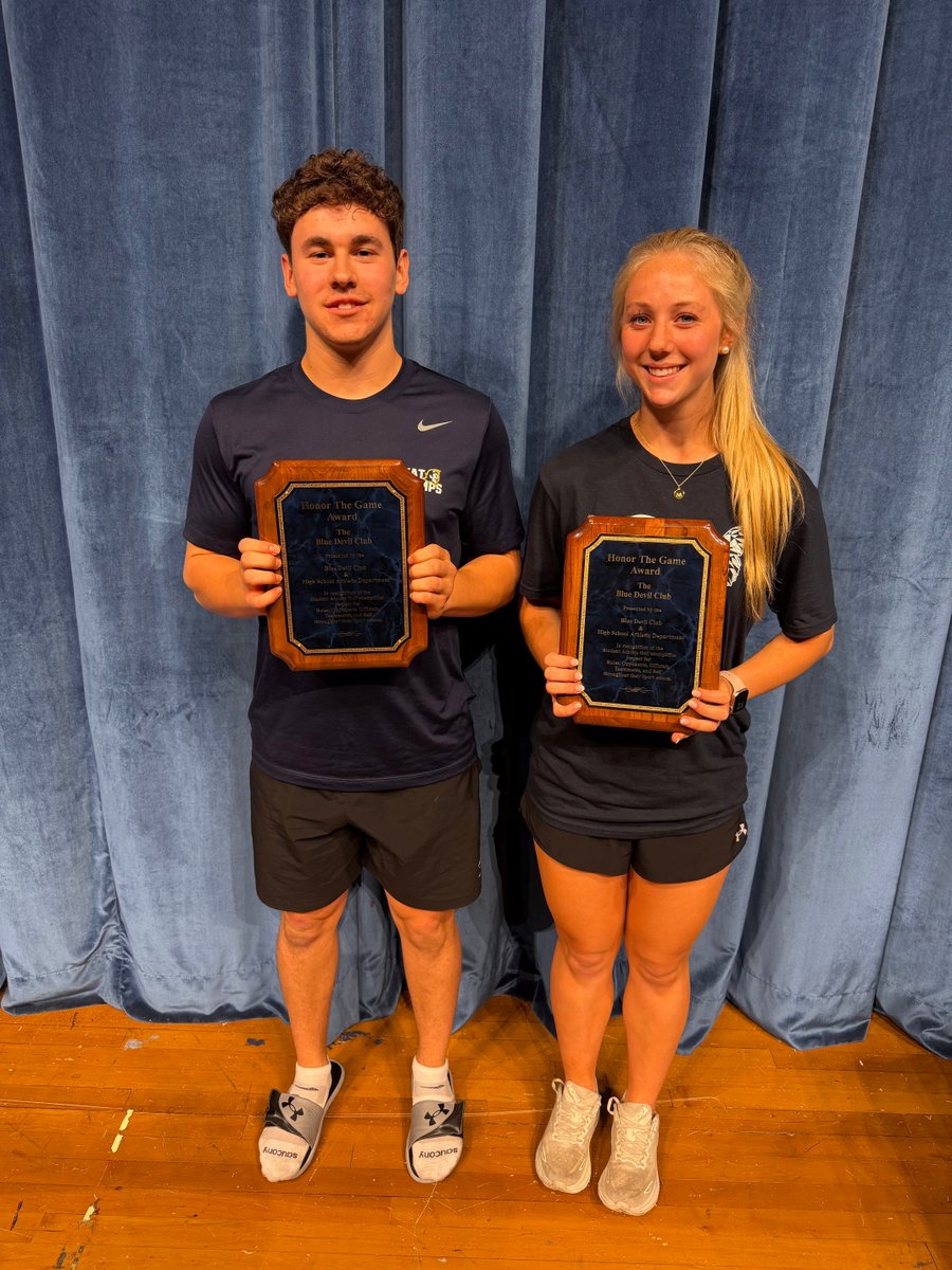 MtLebanonSports's tweet photo. Congrats to McKenna Wertz and Andrew Pinilla for winning the Honor The Game Award at our Spring Recognition Night!!  Well deserved!! https://t.co/ozkUuj6UMA