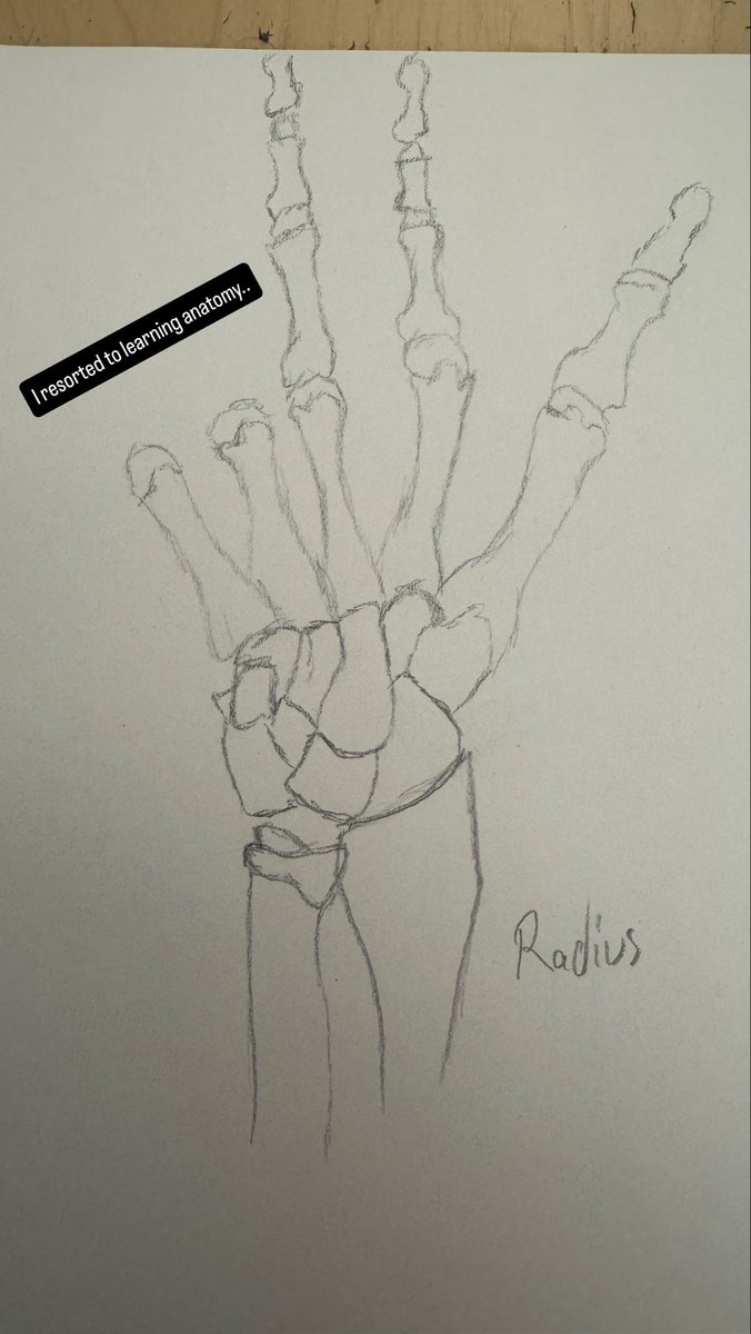 ColeTheButcher's tweet photo. I didn’t like my hands so I’m learning anatomy then going to break it down into simple shapes I can remember https://t.co/RT6oV76LQ0