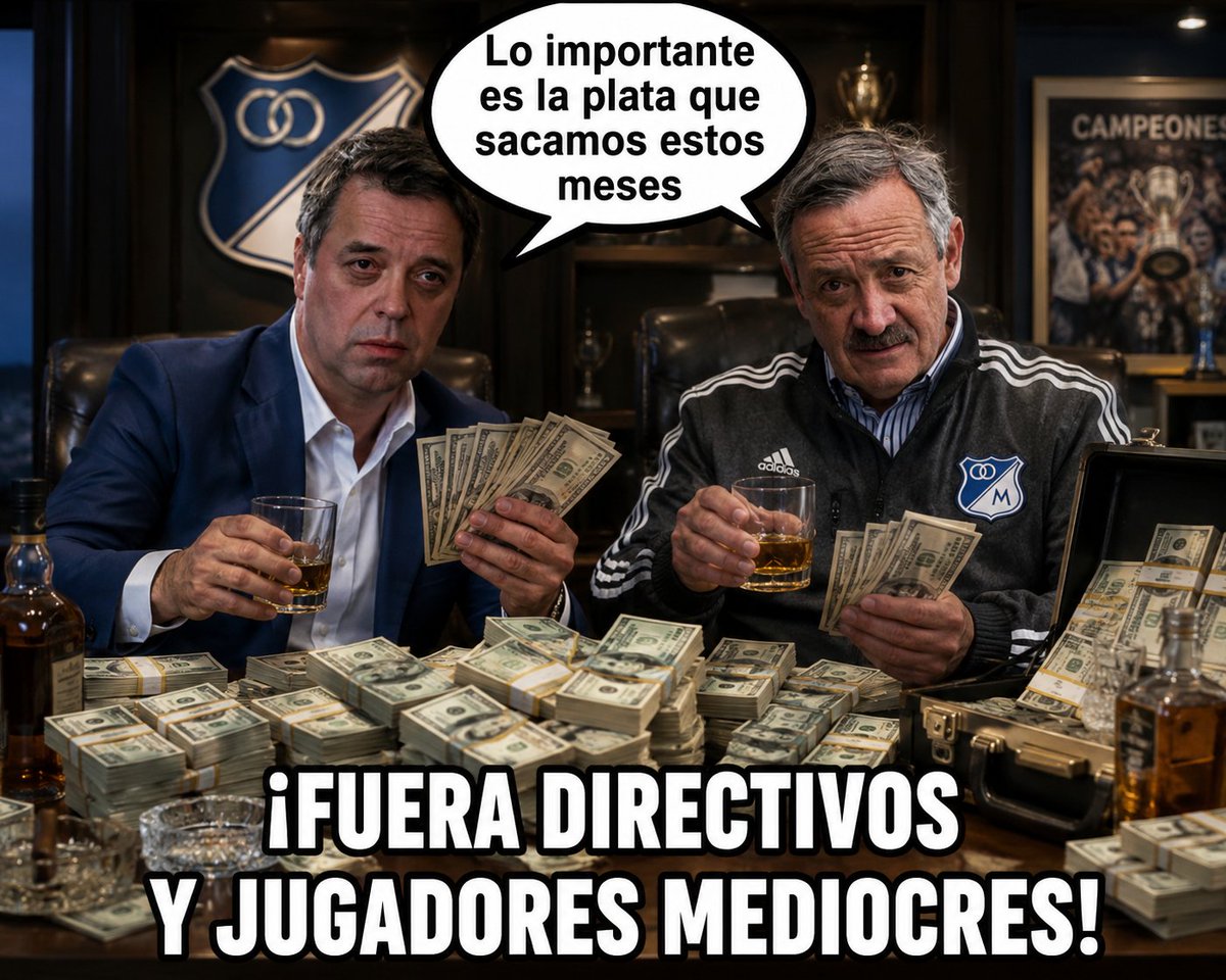 comandoazulmfc's tweet photo. @MillosFCoficial Fuera de MILLONARIOS Hijosdeputa!! https://t.co/oPXhZjg6Z4