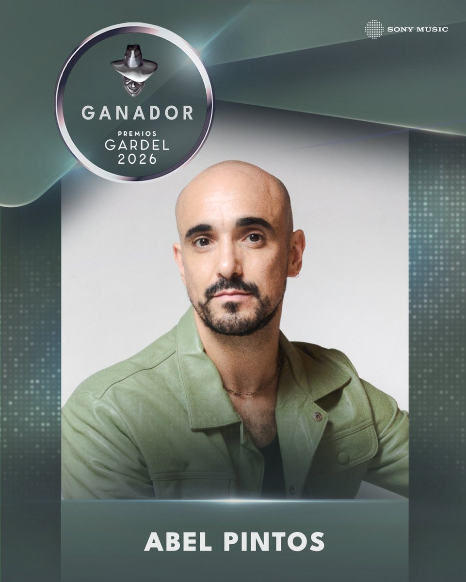 SonyMusicArg's tweet photo. Felicitaciones @AbelPintos por ganar Mejor Álbum Música Romántica Contemporánea con "Gracias a la Vida" en los #Gardel2026 @PremiosGardel https://t.co/QvUgsjaTb6