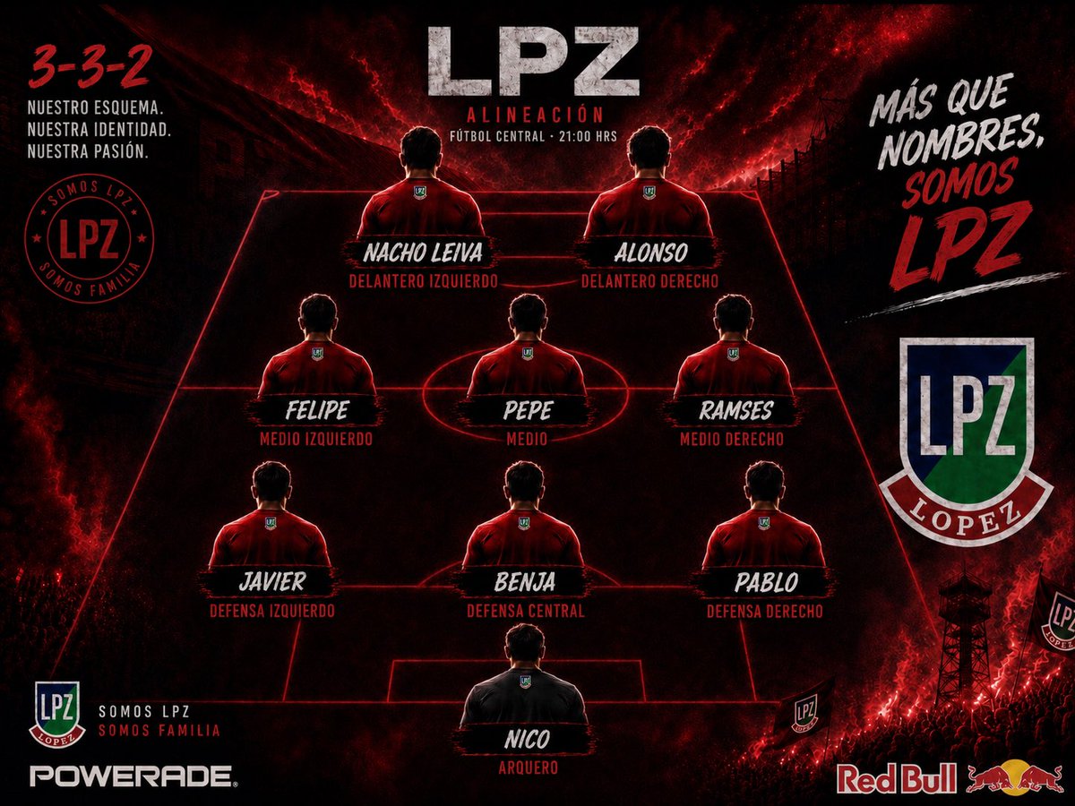 LPZ1019054's tweet photo. Tenemos el 9 inicial que mojarán la camiseta frente a HURTADO FC. https://t.co/WOwhAriO4n