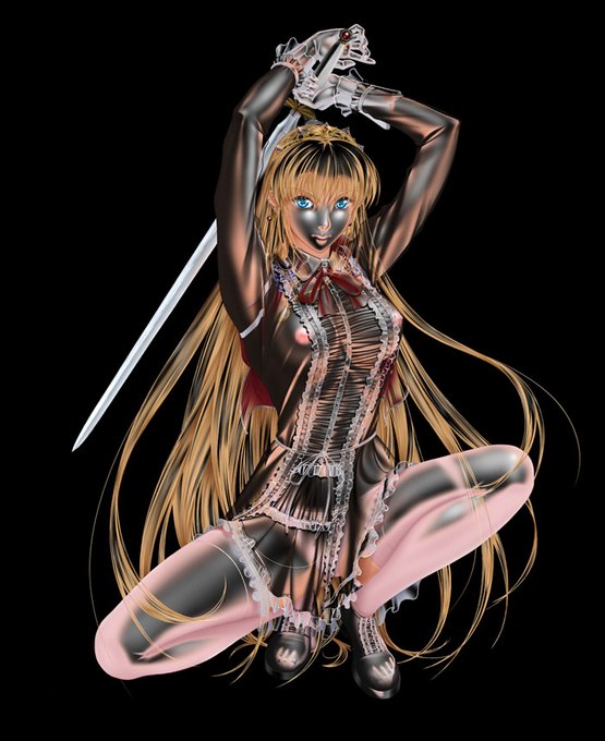#男の子ってこういうのが好きなんでしょ プラモとかのクリアーカラーに意味も無くときめくのは何なんでしょうね～? Takatanさんの絵の基本色をクリアー化するとこんな感じになります。 脱衣絵をクリアー化するとちょっぴりエッチっぽくなりますね～。 無性に骨を描きたくなる...ぇ?