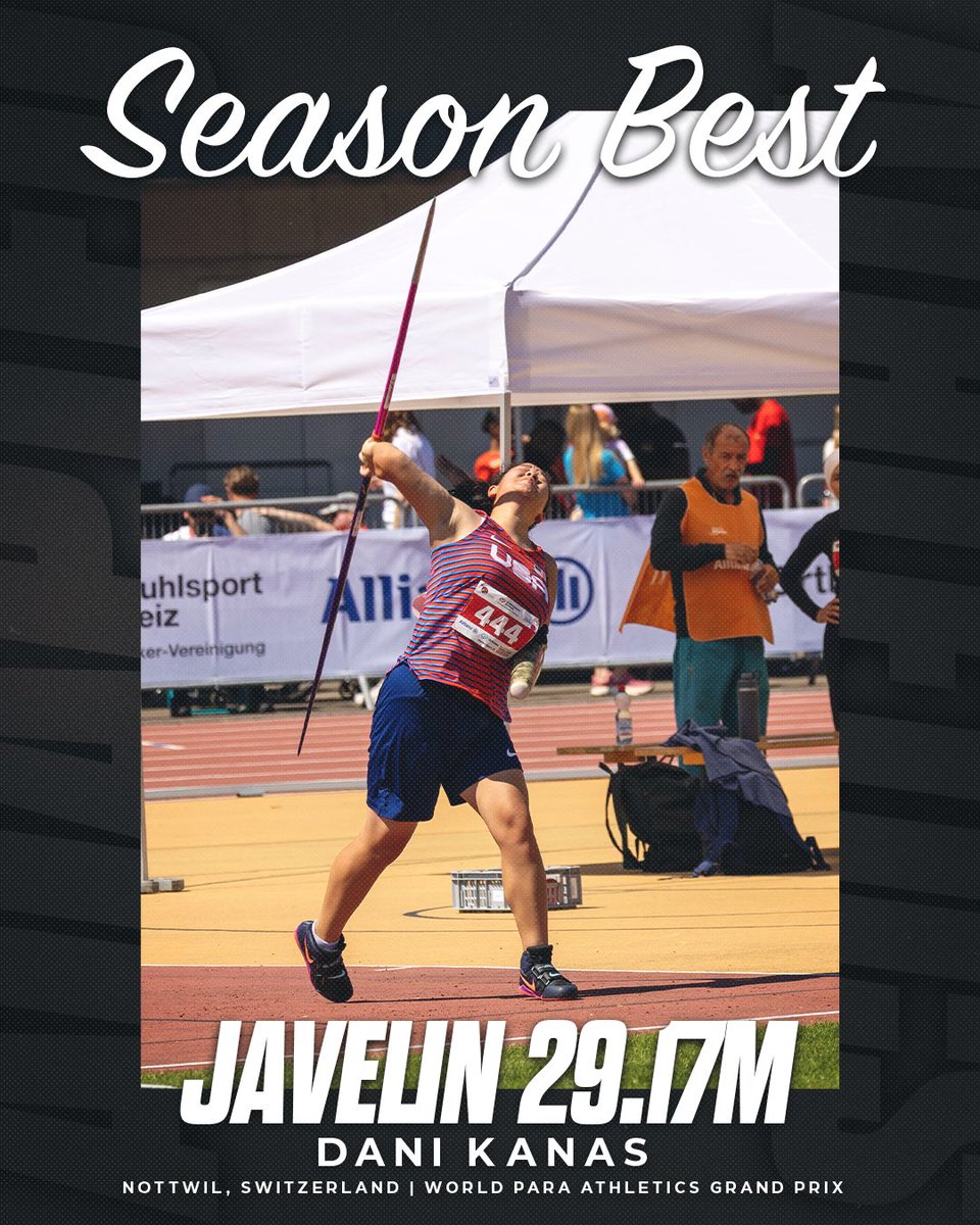 alabamaadapted's tweet photo. Congratulations to Dani and Zach on earning season best performances this weekend at the World Para Athletics Grand Prix in Nottwil, Switzerland!

Proud to see them represent Alabama Adapted Athletics on the international stage🇺🇸

#RollTide | #AlabamaAdaptedAthletics https://t.co/wANOPmwNBf