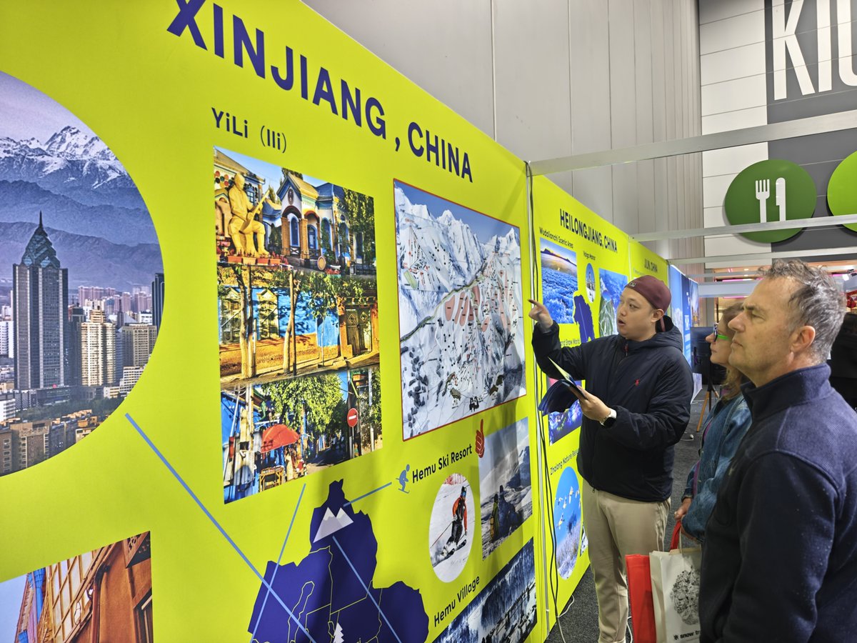 cccsyd2's tweet photo. 🙌 Amazing time at @snowtravelexpo  Snow Travel Expo ❄️ in Melbourne & Sydney!

So great connecting with everyone and sharing China’s winter tourism, snowy destinations & cultural experiences with @CntoSydney 

Thanks to everyone who visited our booth, see you in China’s winter wonderland soon 🥰

#ChinaTravel #SnowTravelExpo