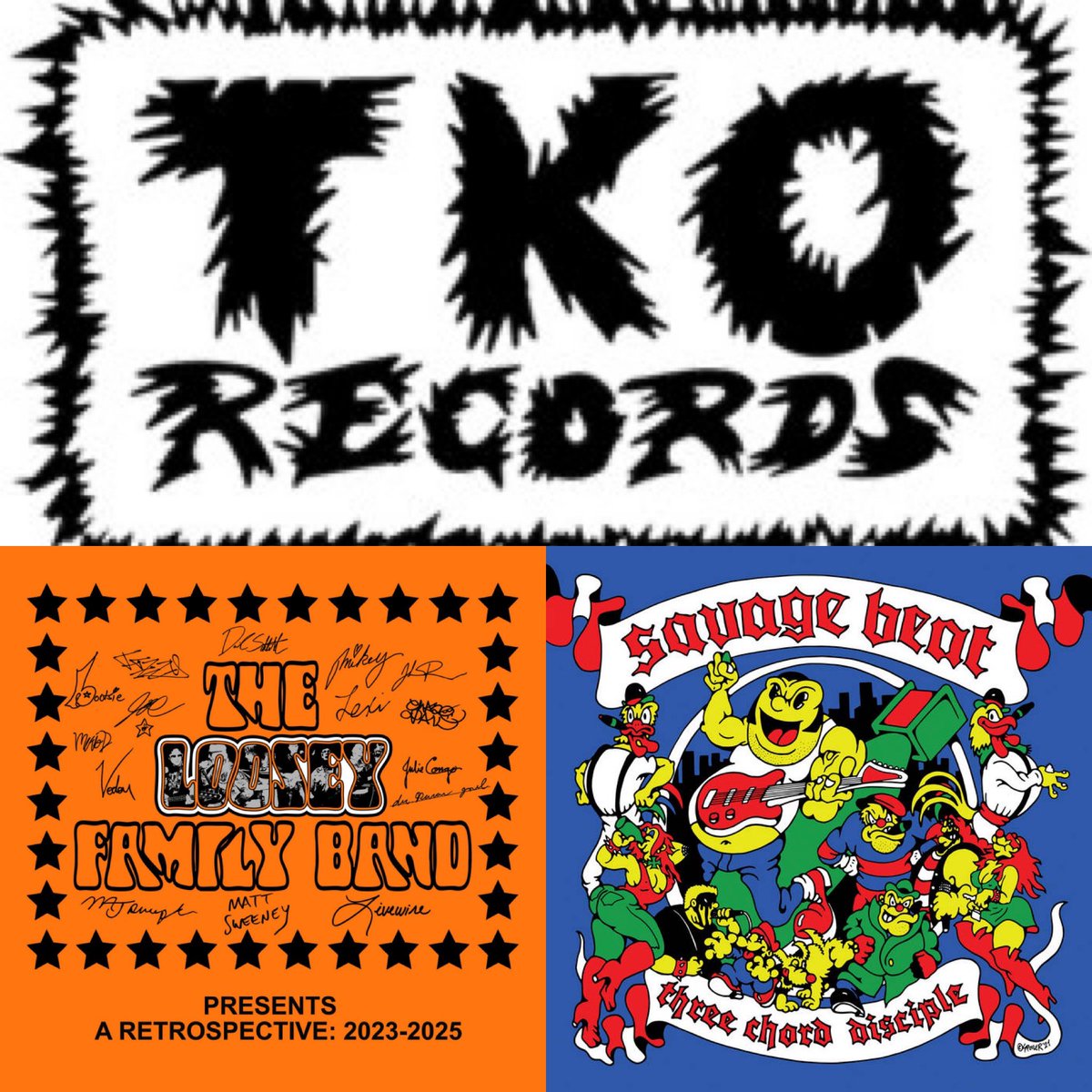 roardowntheroad's tweet photo. TKO RECORDSより2タイトル入荷しました。
・LOOSEY-A Retrospective:2023-2025(Black/Red/White vinyl)
・LOOSEY-A Retrospective:2023-2025(Black vinyl)
・SAVAGE BEAT-Three Chord Disciple

https://t.co/wcCPzY53Yx https://t.co/yl5ssElVlU